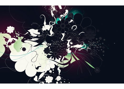 Floral schwarz 1 Floral schwarz 1